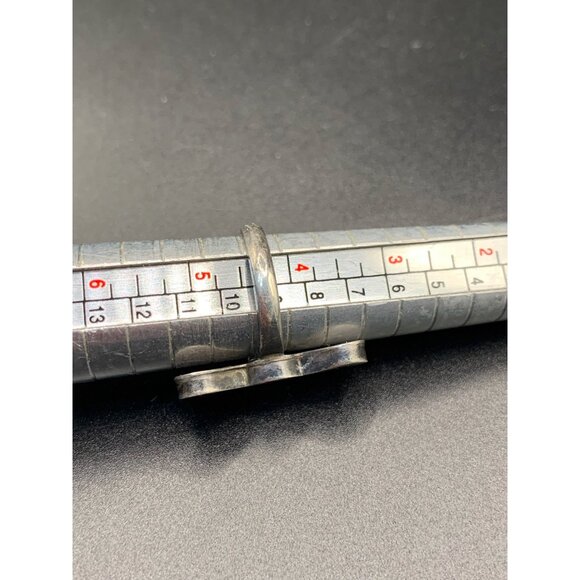 Zuni Sunface Ring Sterling Stone Inlay Size 4.5 Native American Handcrafted - Picture 9 of 9